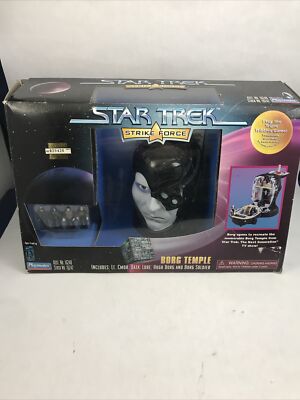 Star Trek Strike Force Borg Temple Playset Bust Playmates 1997 Open Box