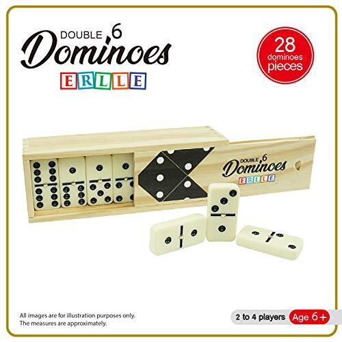 Dominos Jumbo Set Game Premium Classic 28 Pieces Double Six Domino Durable