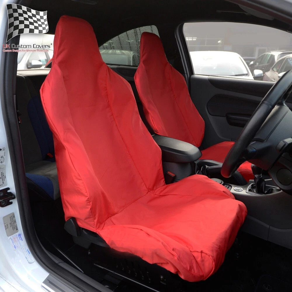 UK Custom Covers Coprisedili Anteriori Universali – Modello SC146B, Colore Nero, Impermeabili, 600 Denari - 2