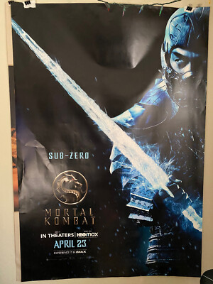 ORIGINAL MORTAL KOMBAT 2021 SUB-ZERO Bus Shelter Movie Poster (4' x 6')
