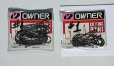 Owner Hooks - 2 Double Packs - Size # 1 - Hooks, - Fishing Tackle, 24 Count