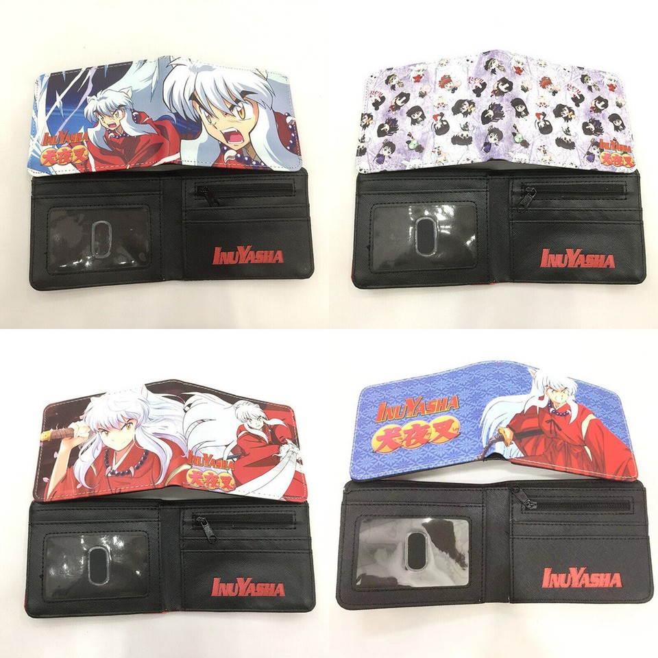 Anime Inuyasha Cartera Plegable Estudiante Monedero Corto Monedero Regalo