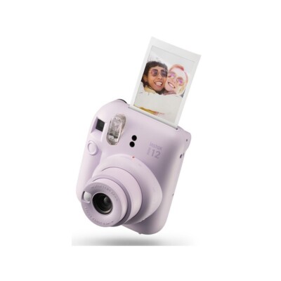Fujifilm Instax Mini 12 analoge Kompakt-Sofortbildkamera: Lilac Purple