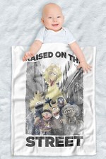 Sesame Street Fleece Baby Blanket, 30"x40", Raised On The Streets