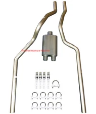 Truck Dual Exhaust 2 Chamber Fits 99-08 Chevrolet Silverado GMC Sierra
