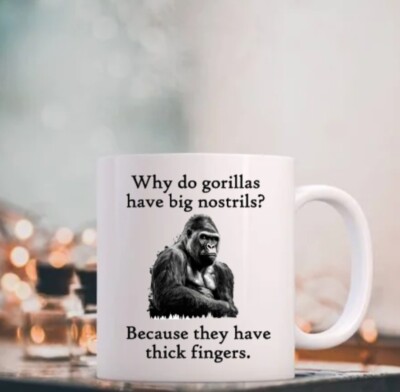 Lustiger Gorilla Kaffee Tee Becher Geschenk