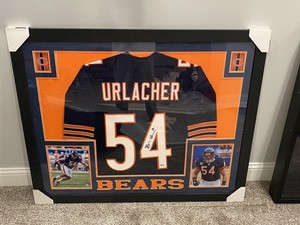 brian urlacher signed framed jersey