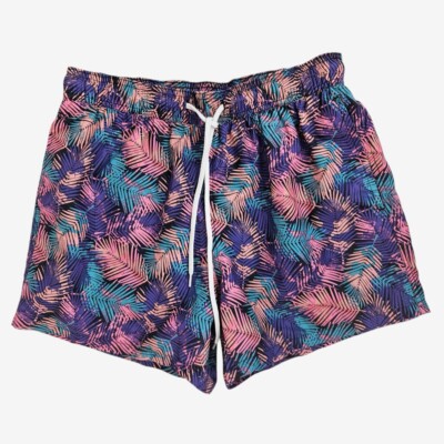 TOPMAN Swinwear Swim Trunks Shorts Men s Size S/M Palm Trees