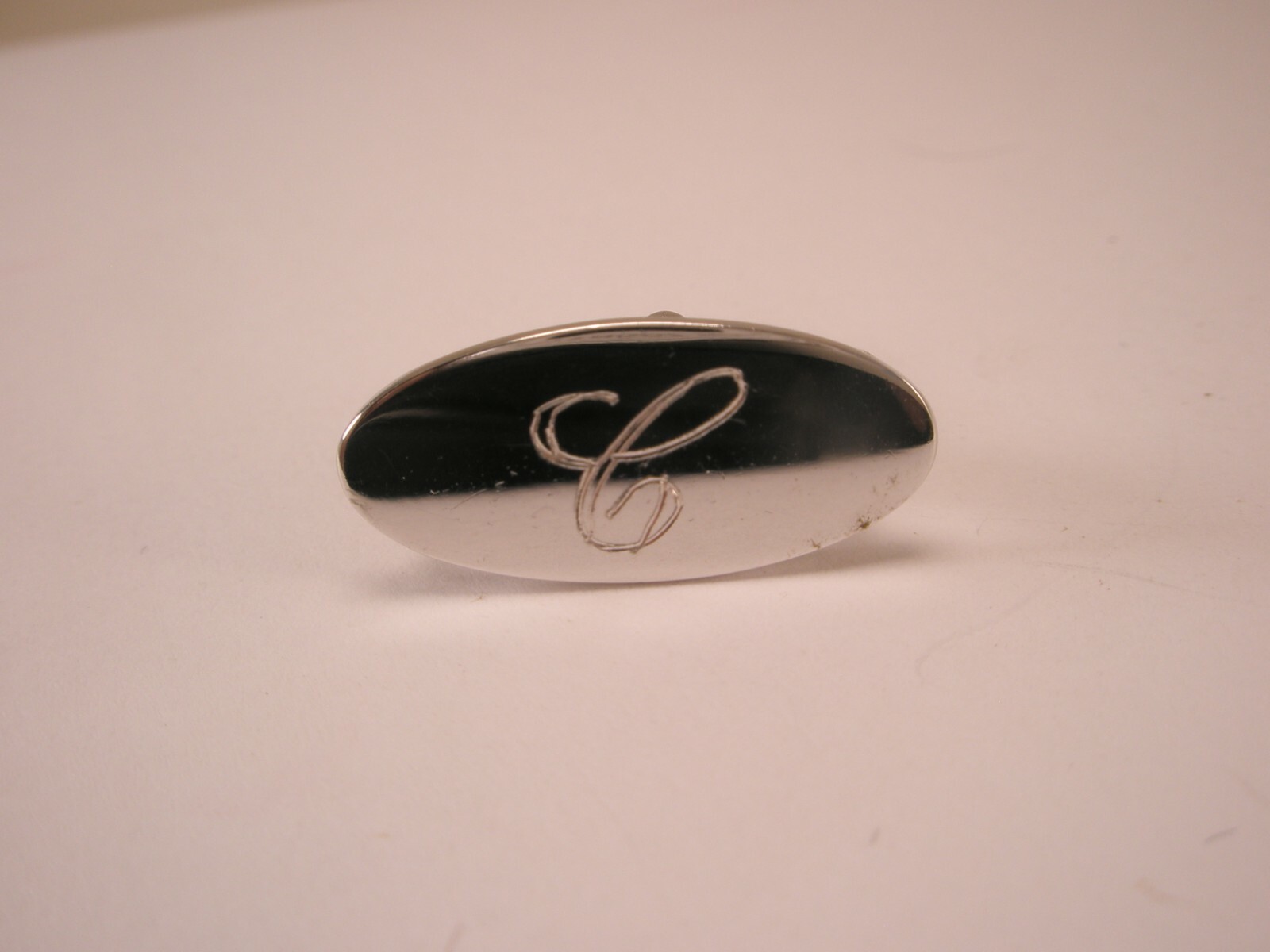 C Initial Monogram Letter Vintage TINY SMALL SWAN… - image 1