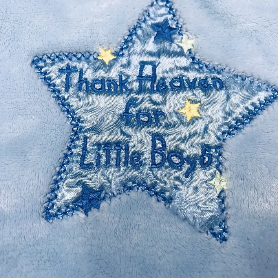 Baby Essential Blanket Thank Heaven for Little Boys Star Single Layer - Image 2 of 4