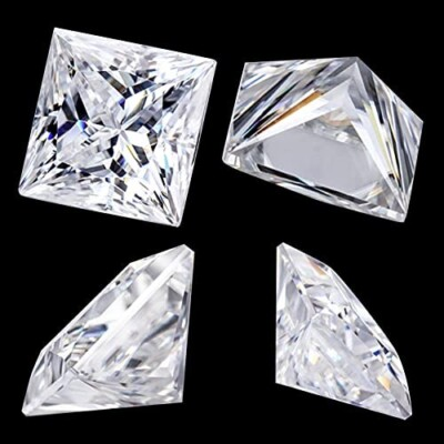 #ad 8 MM Lab Grown Diamond D Color VVS1 Princess Cut For Jewlery Making $85.49