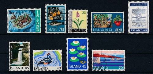 ICELAND *38 DIFFERENT MNH, MH & USED* INCL C27, C29; MOSTLY USED; CV $68 - Picture 2 of 4