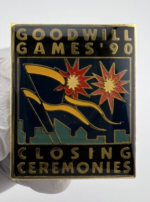 1990 Goodwill Games Closing  Ceremonies Enamel Lapel Pin Sports Pin