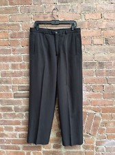 Giorgio Armani Mens Wide Leg Pants, Sz 50 IT, Deep Eggplant/Brown, Italy