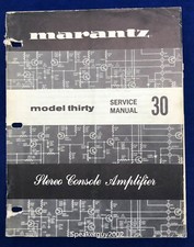 Original Marantz 30 / Thirty / Stereo Console Amplifier Service Manual - 2