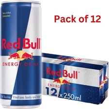 RED BULL ENERGY DRINK CANS