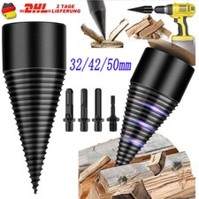 50mm Brennholzbohrer Holzspaltbohrer Holzspalter Kegelspalter F&uuml;r Bohrmaschine