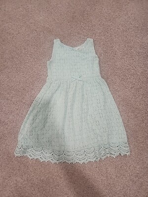 H&M Girls 6-8 Year Teal Sleeveless Knee Length Lace Dress | eBay H&M Girls 6-8 Year Teal Sleeveless Knee Length Lace Dress | eBay