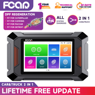 FCAR F803 Heavy Duty Truck Diesel All System Scanner DPF Regen Fit for Cummins