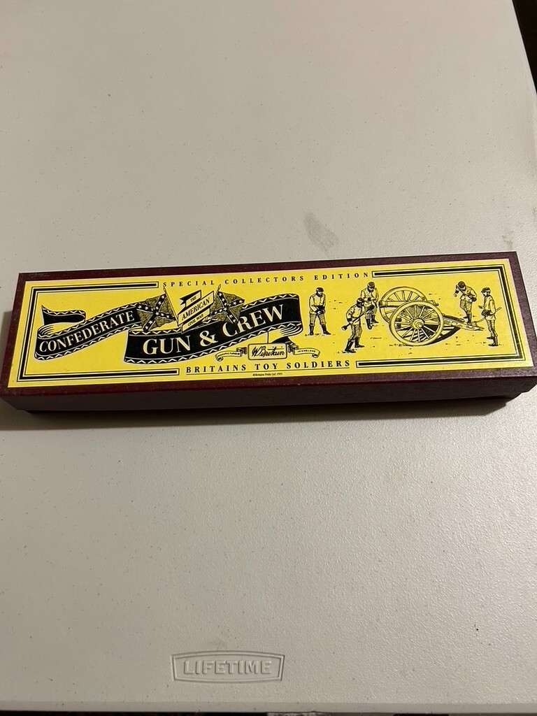 Vintage Britains Set 8876 American Civil War Confederate Gun and Crew (5)