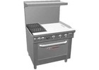 Southbend 4362A-2Tr Ultimate 36" Gas 2 Burner Range w/ 24" Right Griddle