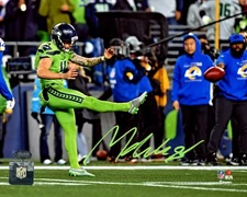 Michael Dickson Signed 8x10 Photo Seattle Seahawks Double Punt MCS Holo