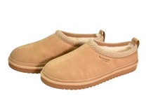 Koolaburra By UGG W Burree Shoes Womens Size 11 Beige Suede Slippers Faux Fur