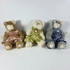 Ty Attic Treasures Cats Lot of 3 Pouncer Whiskers Katrina