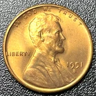 1951-S Lincoln Wheat Cent Brilliant Uncirculated (BU)