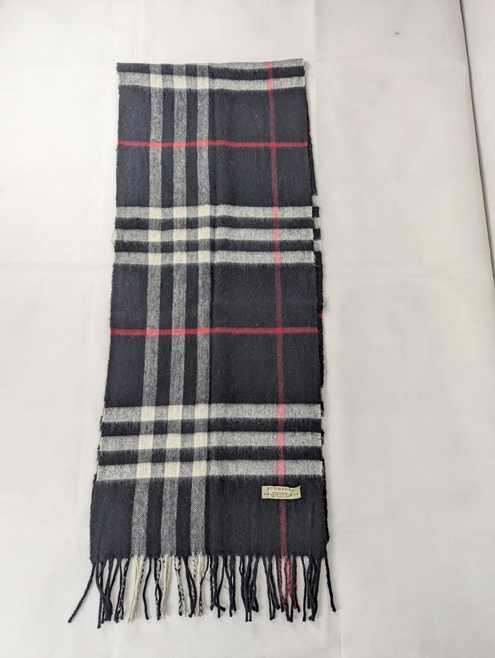 BURBERRY кашемир чек клетку шарф - Nova черный - подлинный - роскошь купить - Изображение 4 из 4