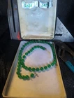 New ListingVINTAGE MIRIAM HASKELL JADE NECKLACE 14k Gold Clasp