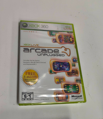 Xbox Live Arcade Unplugged Vol. 1 (Microsoft Xbox 360, 2006) Sealed New (A-58)