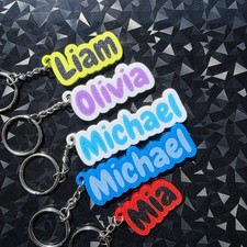 Personalized Keychain/Keyring - 3D Printed - Gifts for Children - Gifts for Her