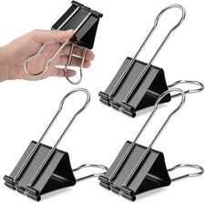 Extra Jumbo 2.4 Inch Binder Clips, 4 Pack - Large Paper Clamps for Office Use