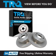 TRQ Rear Discs Brake Rotors Pair Set for Lexus RX300 Toyota Highlander AWD