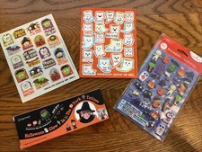 HALLOWEEN Stickers And Tattoo Lot 64 Pieces american Greetings , 144 Tattoos