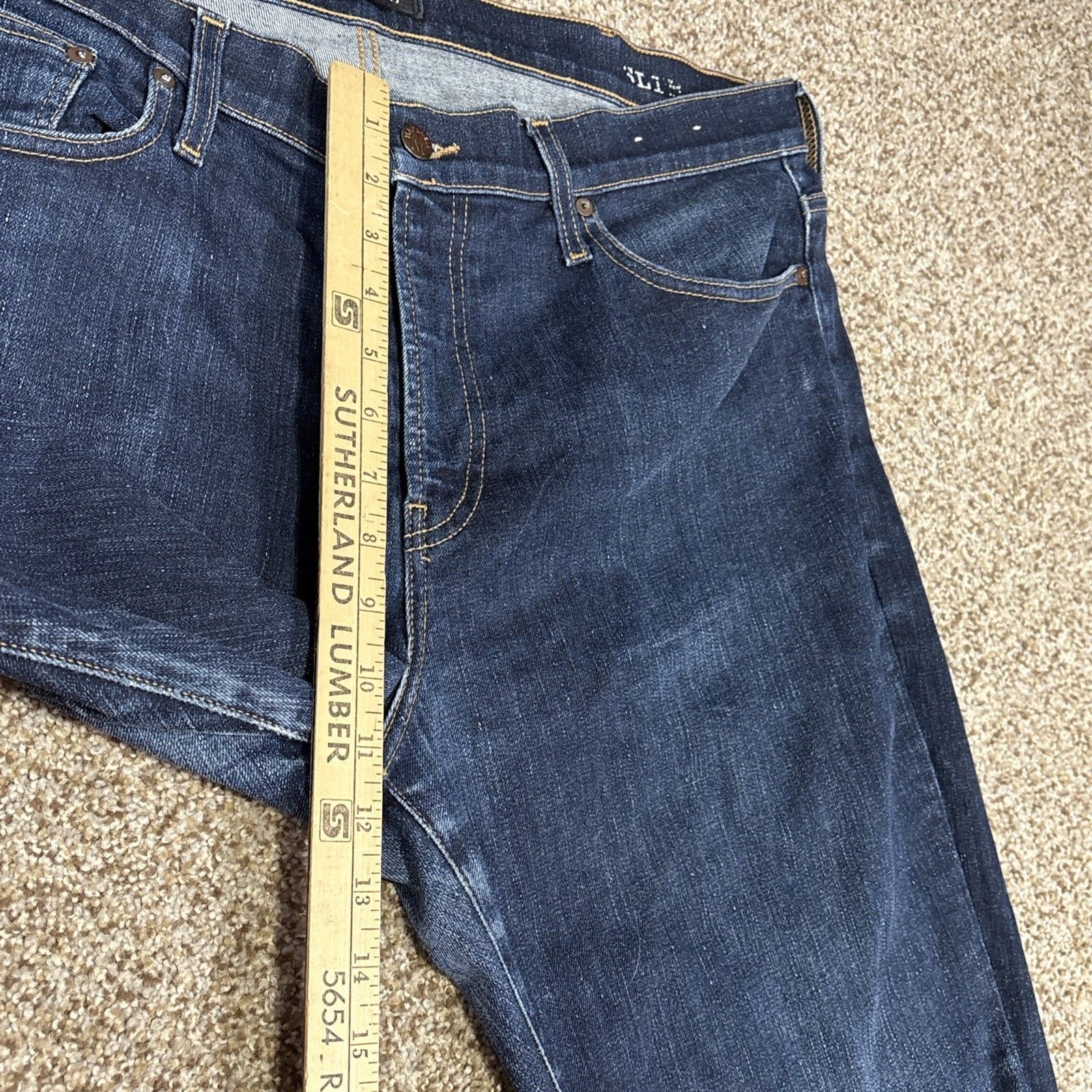 Madewell Jeans Blue Slim Fit Pants Casual Denim Mens Size 40x34 (40x32) - View 9