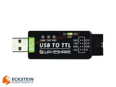 WaveShare Industrial USB TO TTL Converter, Original FT232RL, Multi Protection
