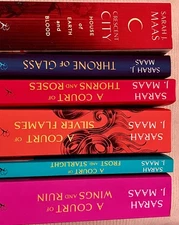 acotar book set - (Acotar series+ Throne of Glass + Cresent City) paperback 