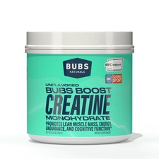 BUBS Naturals Creapure Creatine Monohydrate Powder 90 Servings NSF Certified