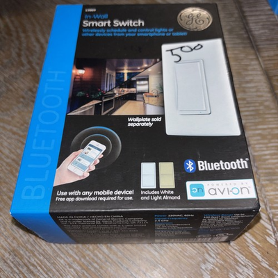 #ad #ad GE In Wall Smart Switch 13869 On Off Switch White Almond Bluetooth NEW Open Box $24.00