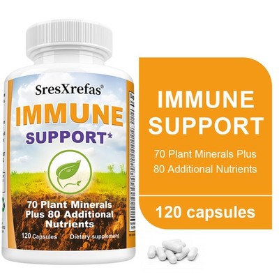 Sergänzungsmittel für das Immunsystem mit 70 pflanzlichen Mineralien 30-120 Kaps