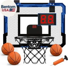 Indoor Basketball Hoop for Kids, over the Door Basketball Hoops, Mini Hoop with 