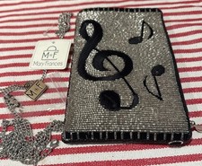 NWT New Mary Frances Well Noted Crossbody Phone Bag Music Retire Rare