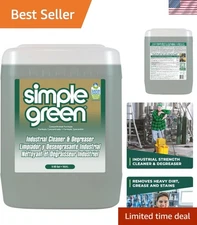 Industrial Cleaner Degreaser Liquid 5 Gallons Large Pack Biodegradable Safe