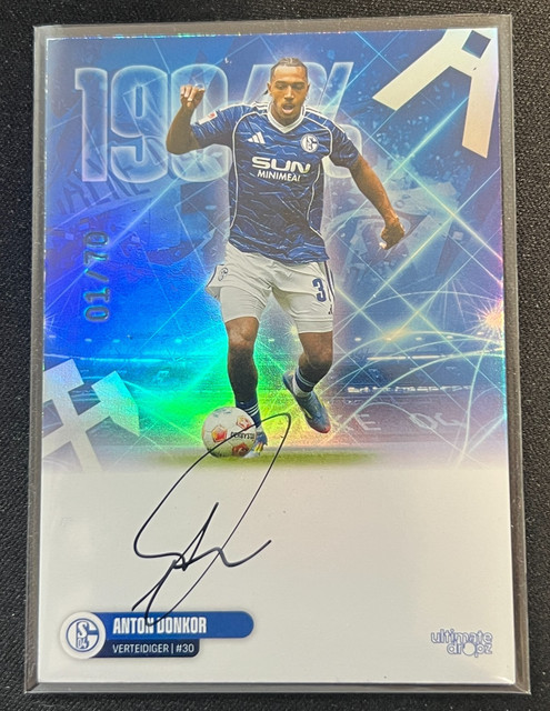 Ultimate Dropz | FC Schalke 04 | Anton Donkor  | On Card Auto |   /70