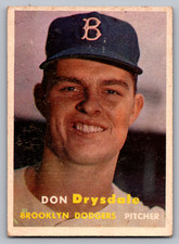 Don Drysdale Cards and Autographed Memorabilia Guide 9