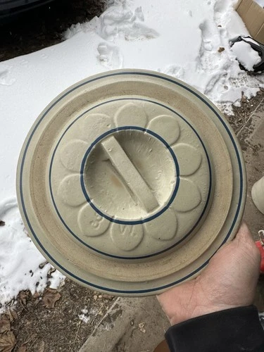 Red Wing 3 Gallon Crock Water Cooler Lid Stoneware Daisy Petal Bar Handle