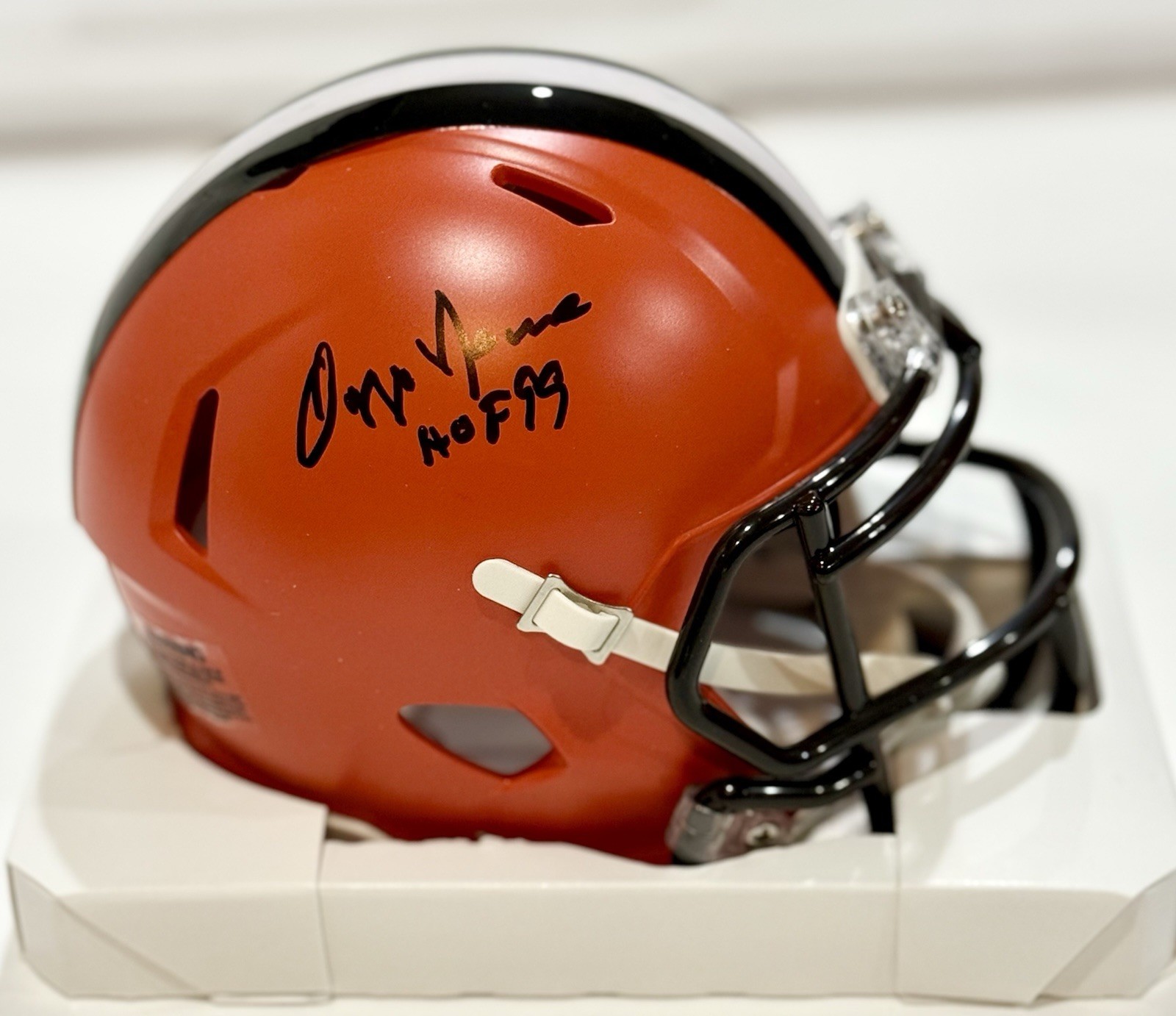 Ozzie Newsome Autographed Signed Cleveland Browns Mini Speed Helmet TRI STAR Certified 