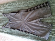 BNWT girls ladies dance fitness outfit shorts top all in one free size grey